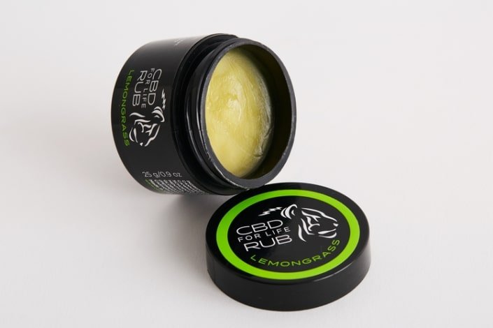 CBD for Life CBD Rub in Lemongrass