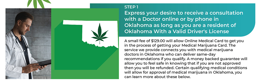step one to find a cannabis doctor in Oklahoma