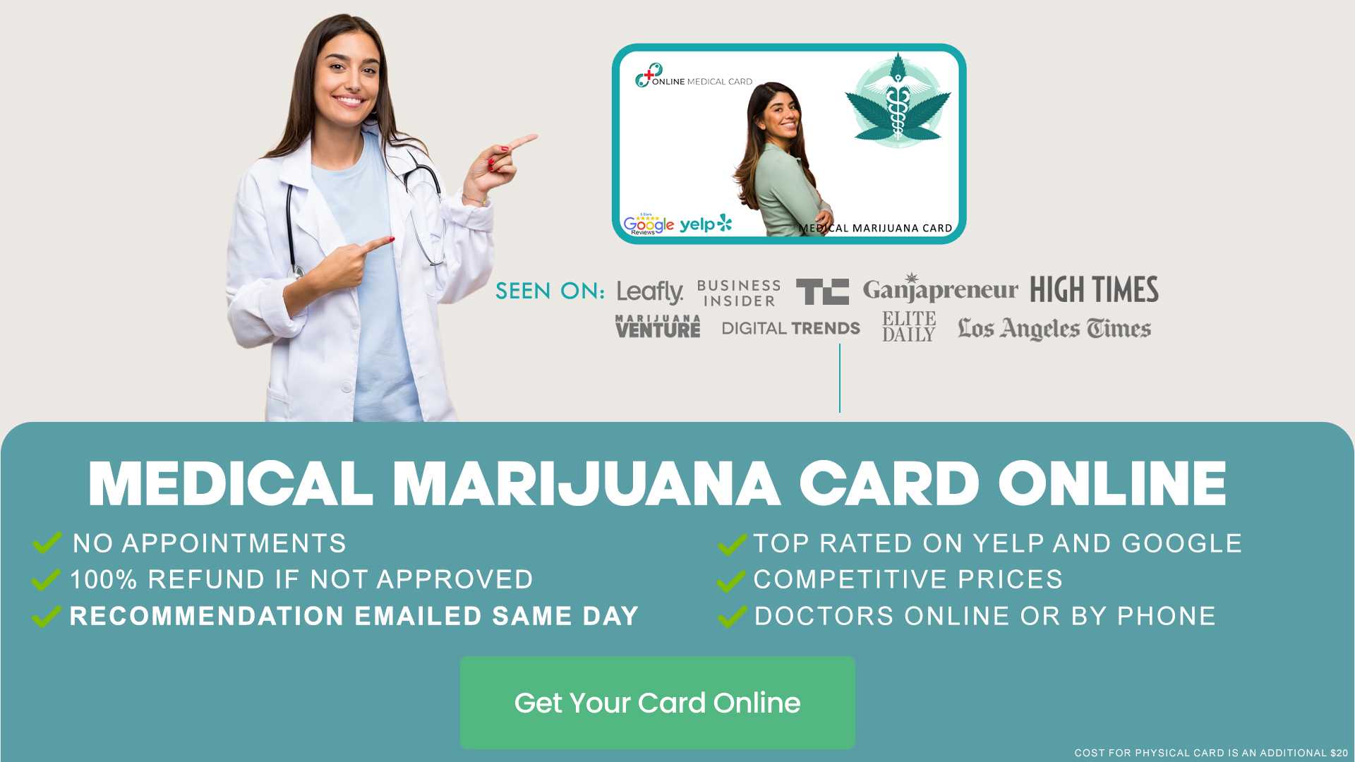 $20 cannabis card